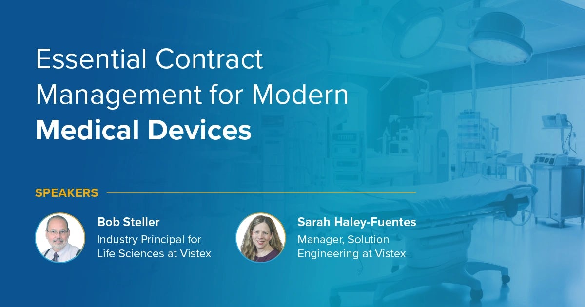 Webinar: On-Demand:  Essential Medical Device Contract Management featured image